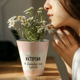 Teacher Pink Watercolor - Flower Pot - GOTShirts
