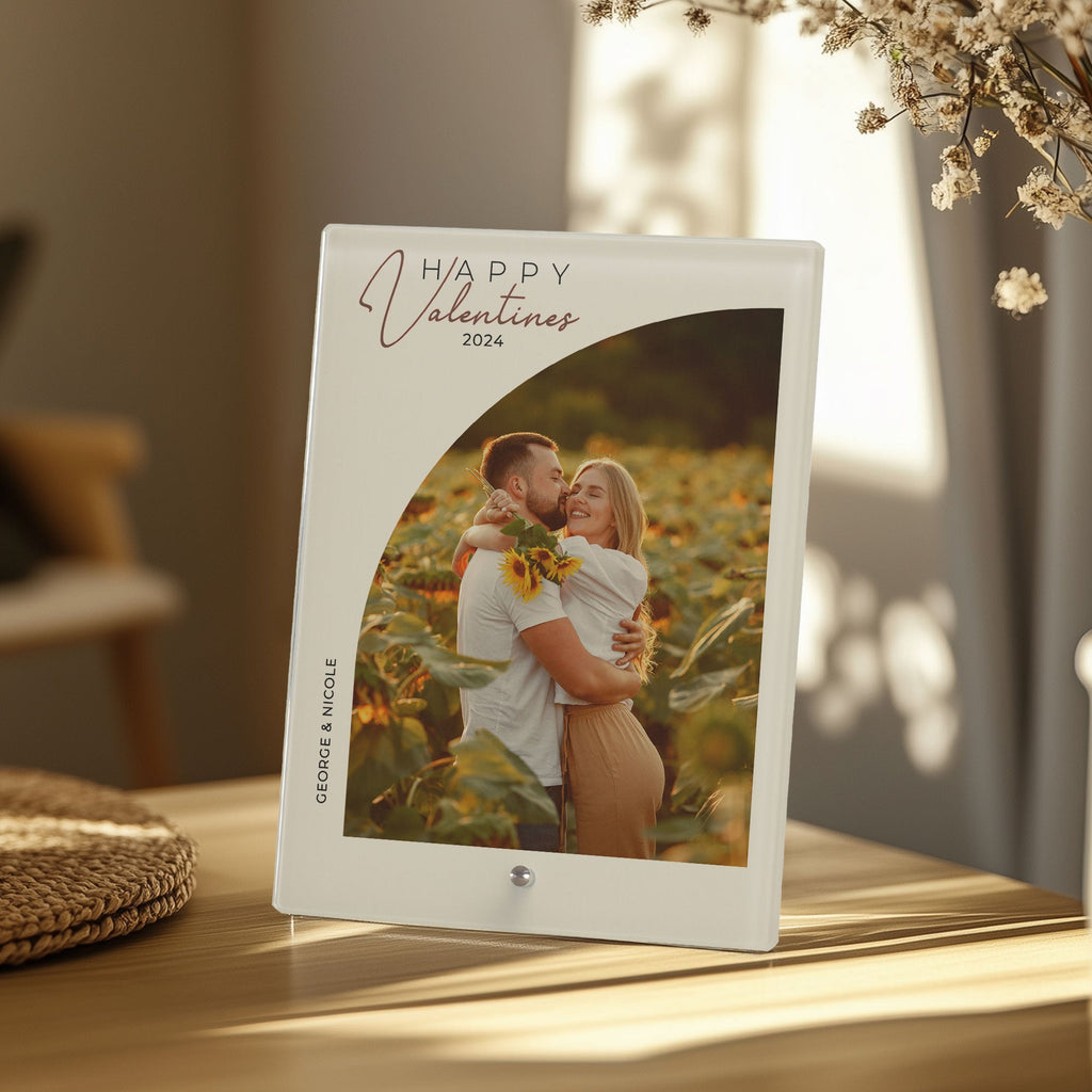 Happy Valentine's - Glass Frame - GOTShirts