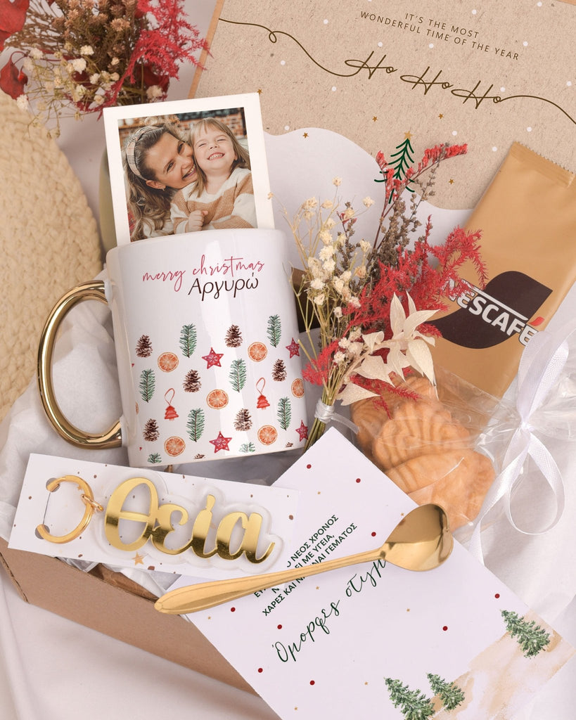 Christmas Pattern - Christmas Gold Gift Box - GOTShirts