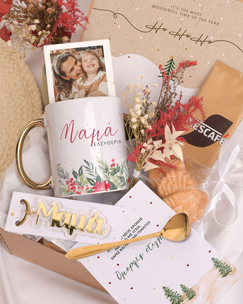 Red Flowers - Christmas Gold Gift Box - GOTShirts