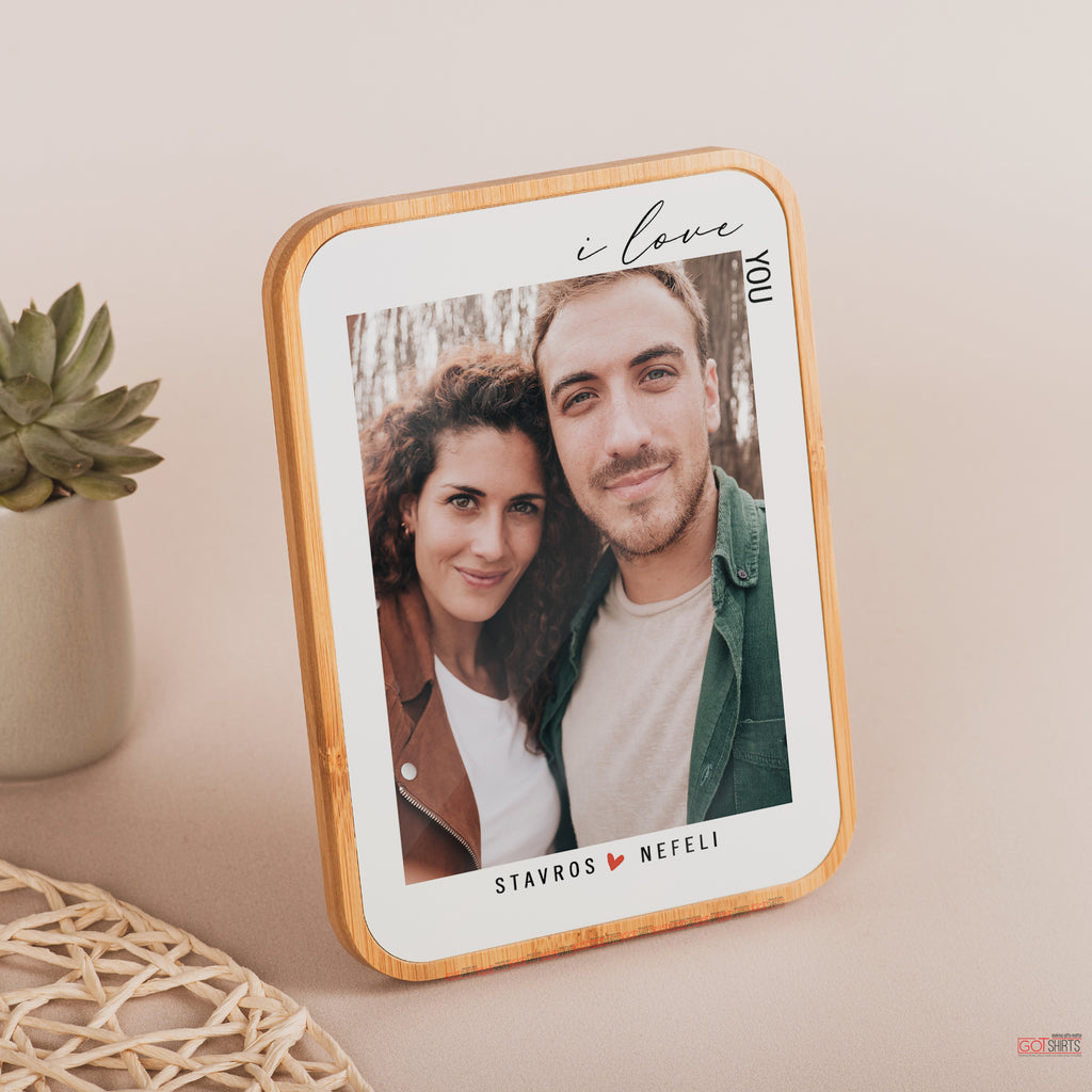 I Love You - Bamboo Frame - GOTShirts