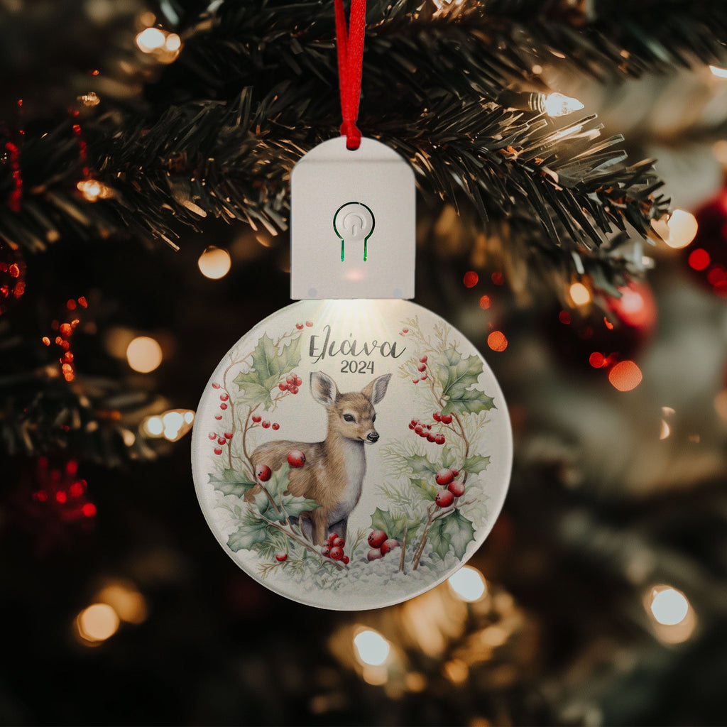 Christmas Deer - Led Light Ornament - GOTShirts