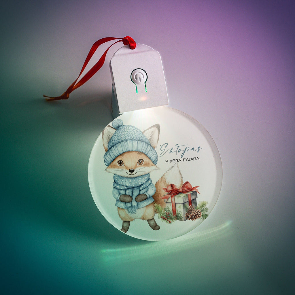 Christmas Fox - Led Light Ornament - GOTShirts