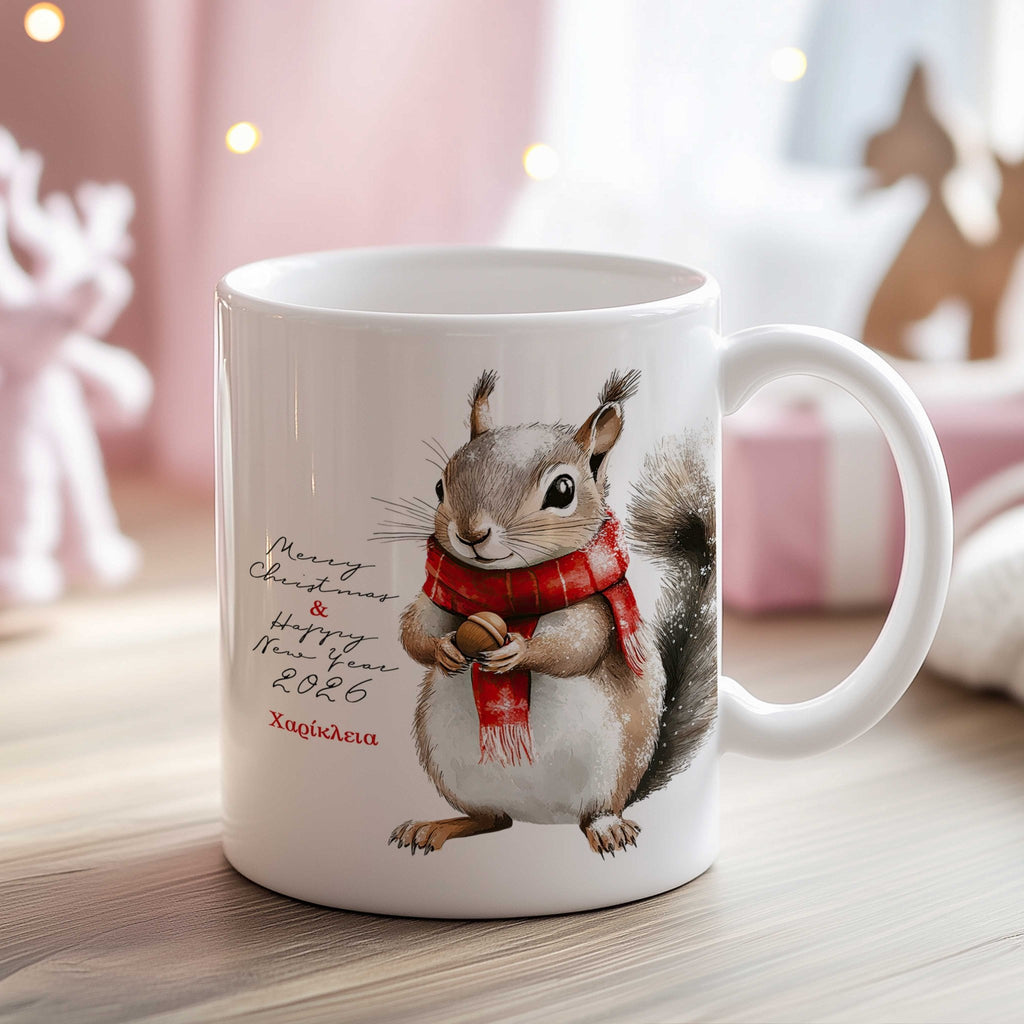 Christmas Squirrel - Ceramic Mug 330ml - GOTShirts