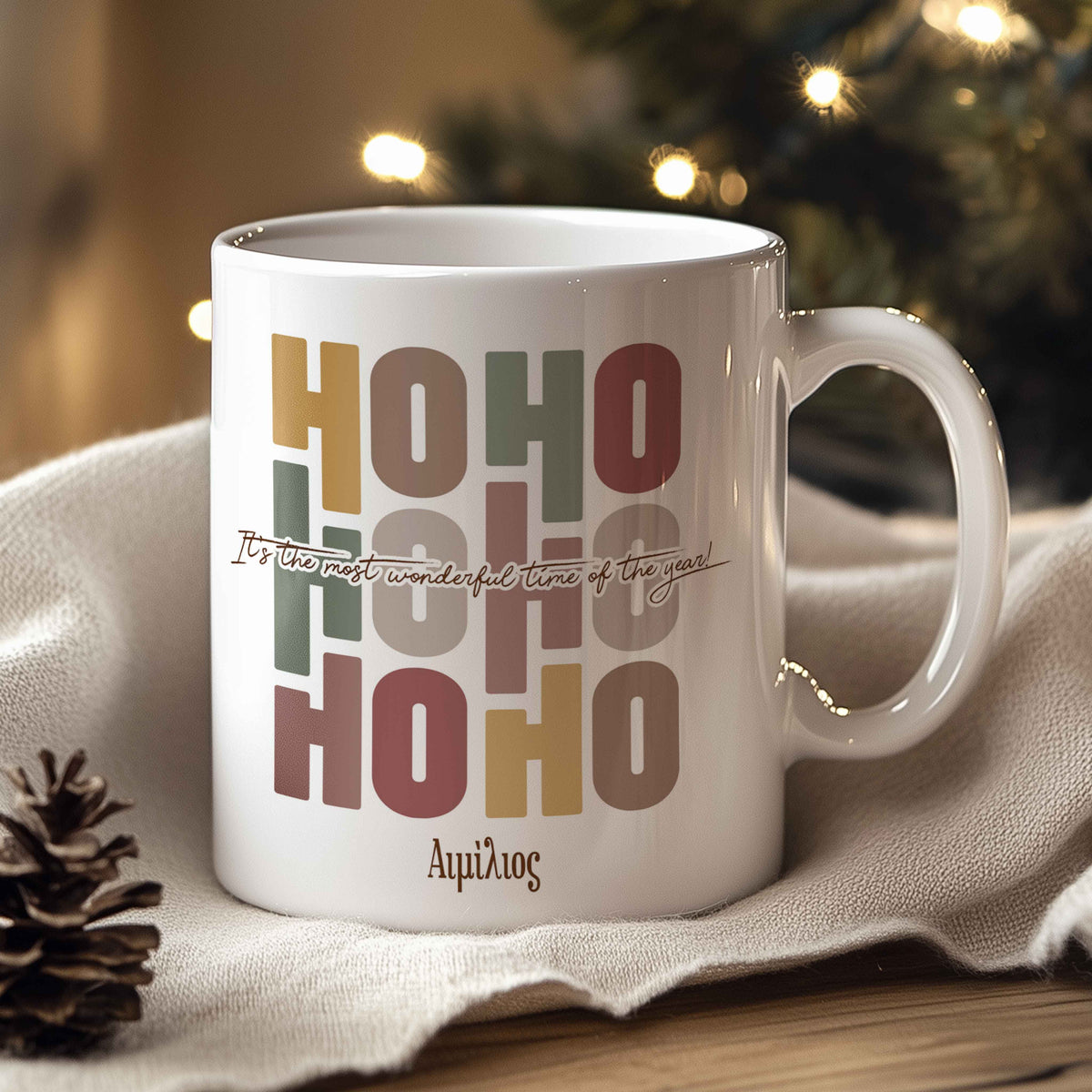 Hohoho Pattern - Ceramic Mug 330ml - GOTShirts