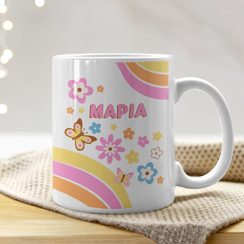 Flowers & Butterflies - Ceramic Mug 330ml - GOTShirts