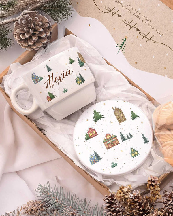Christmas Pattern - Coffee Mug & Coaster Set - GOTShirts