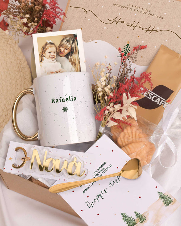 Green Snowflake - Christmas Gold Gift Box - GOTShirts