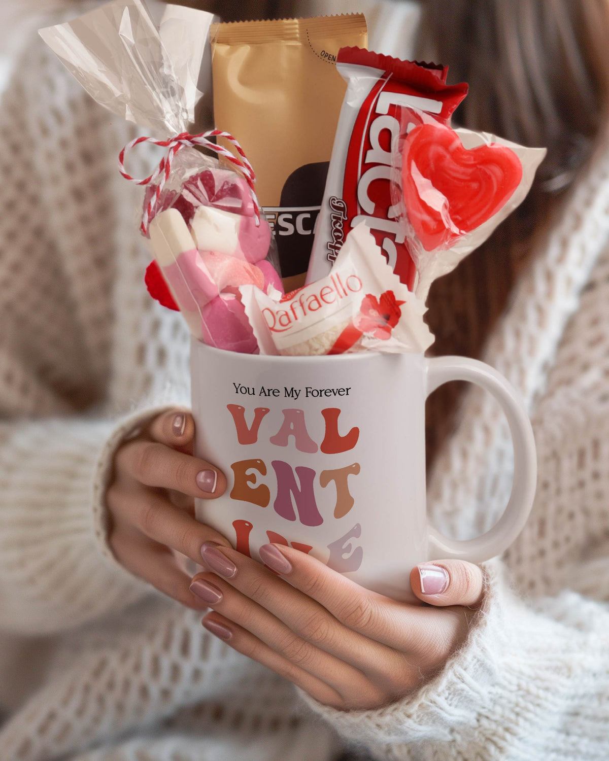 My Forever Valentine Pink - Ceramic Mug Coffee Gift Set - GOTShirts