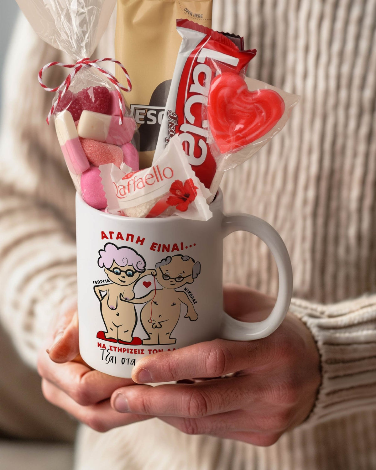 Love Is Supporting Each Other - Ceramic Mug Coffee Gift Set - GOTShirts