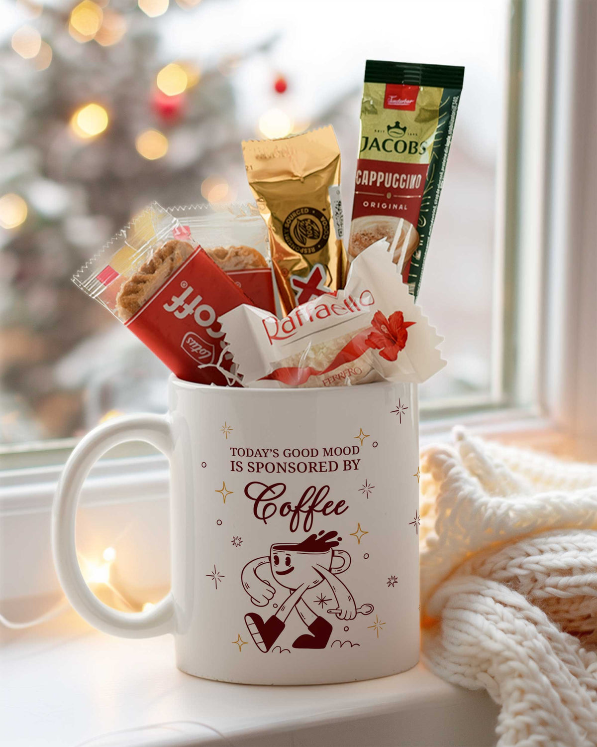 Sponsored By Coffee - Ceramic Mug Coffee Gift Set - GOTShirts