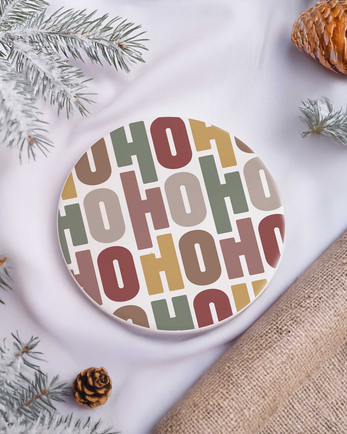 Hohoho Pattern - Ceramic Mug 11oz & Coaster Gift Box - GOTShirts