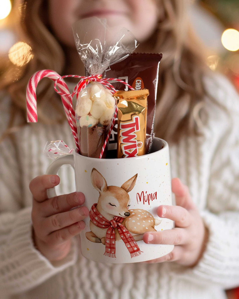 Winter Deer - Ceramic Mug Hot Chocolate Gift Set - GOTShirts