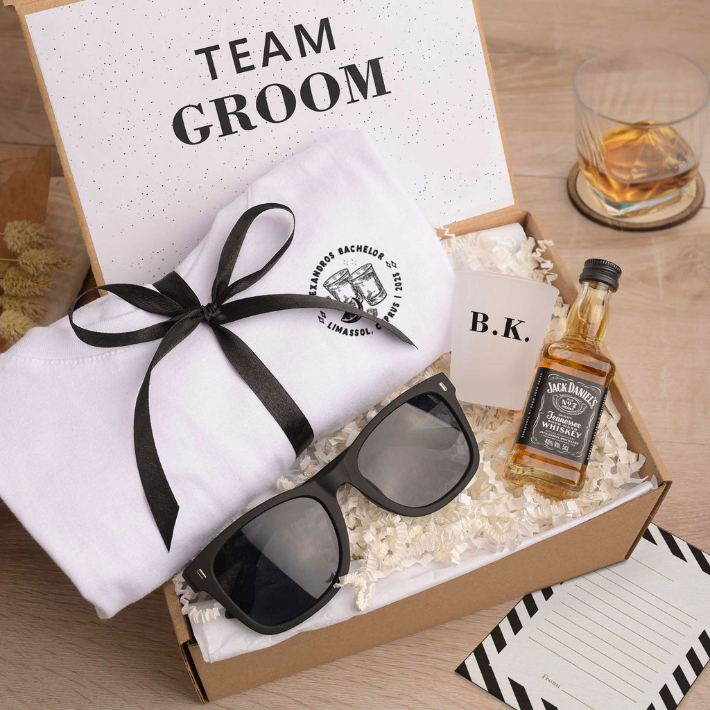 The Groom Club - Bachelor Party Drinking Gift Box Set - GOTShirts
