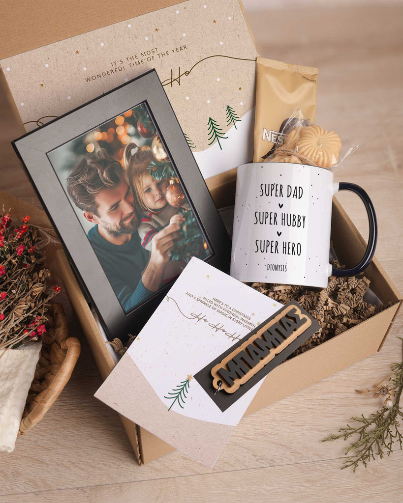 Super Dad Super Hubby Super Hero - Black Mug Gift Box - GOTShirts