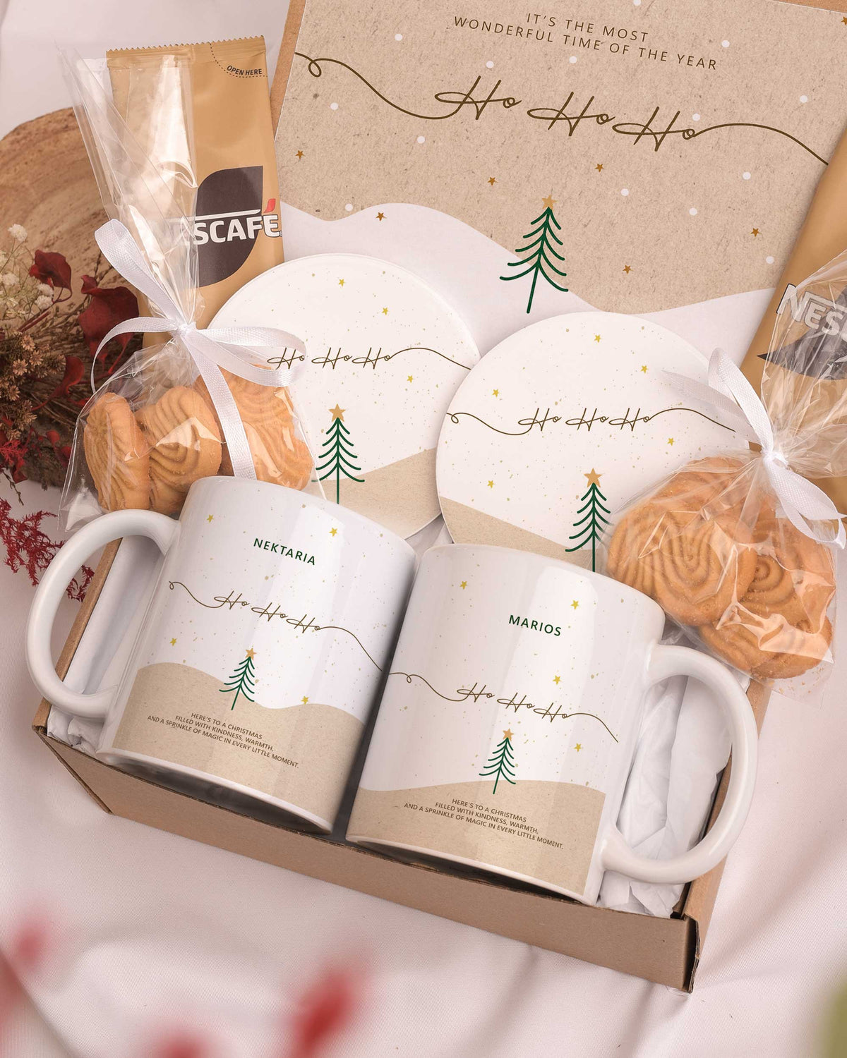 Hohoho - Ceramic Mug 11oz & Coaster Gift Box - GOTShirts