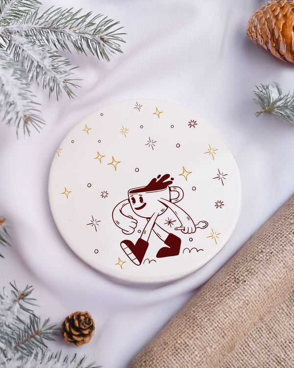 Sponsored By Coffee - Ceramic Mug 11oz & Coaster Gift Box - GOTShirts