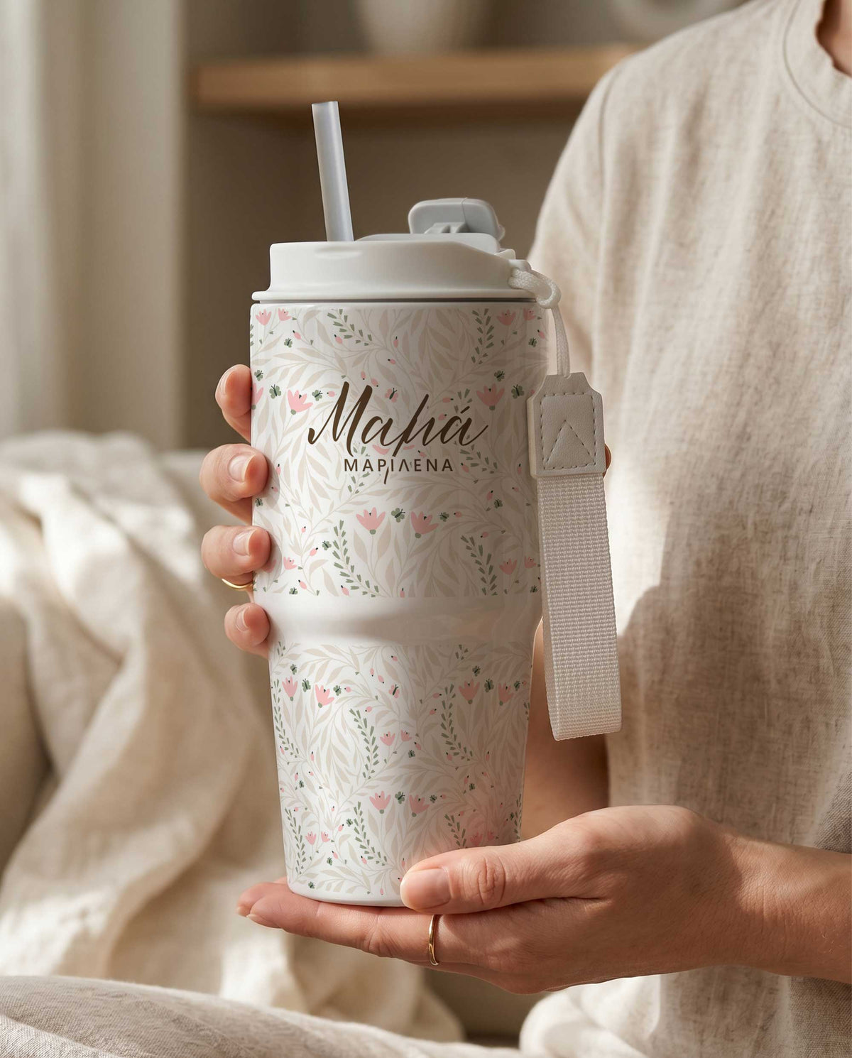 Spring Pattern - Tumbler With Portable lid - GOTShirts