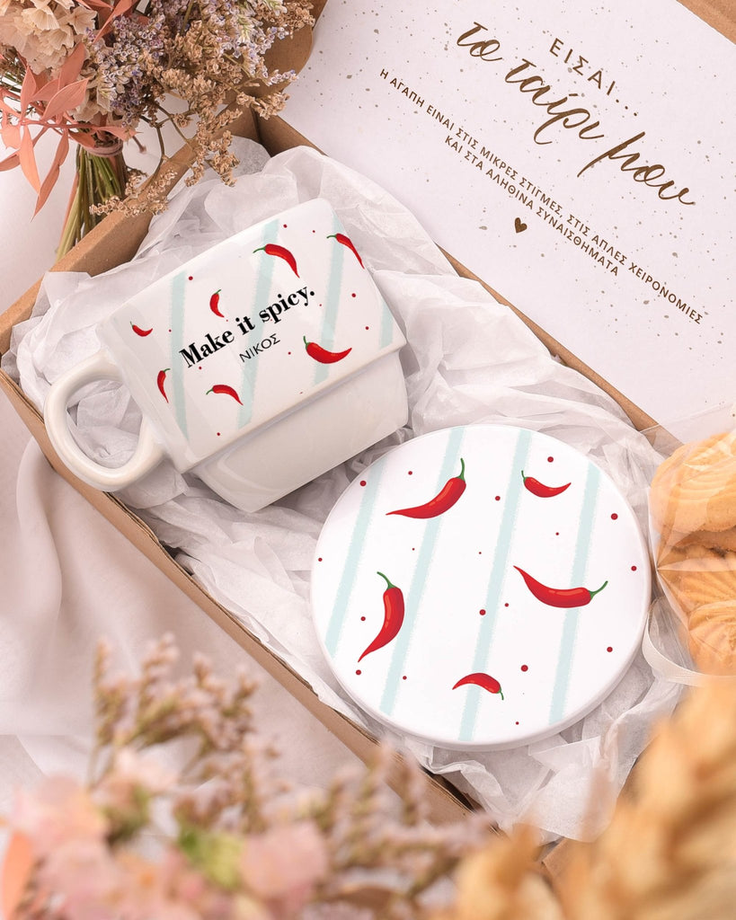 Make It Spicy - Coffee Mug & Coaster Set - GOTShirts