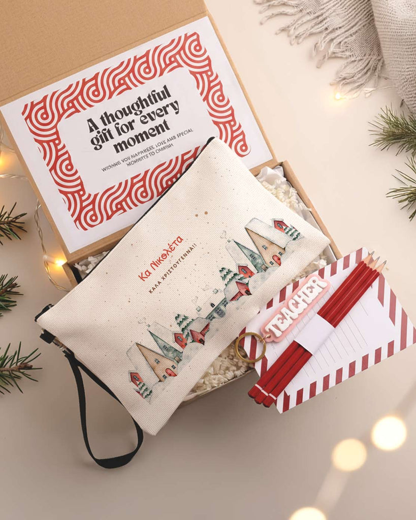 Snow - Linen Pencil Case Gift Box - GOTShirts