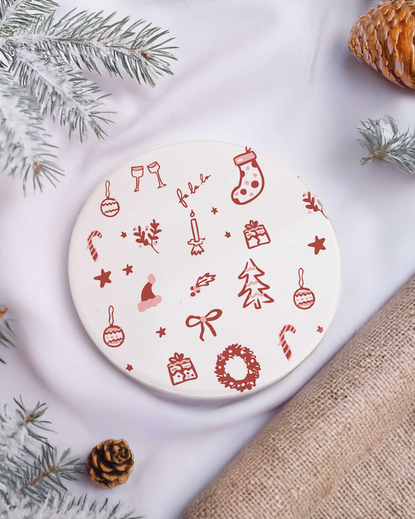 Red Pattern - Ceramic Mug 11oz & Coaster Gift Box - GOTShirts