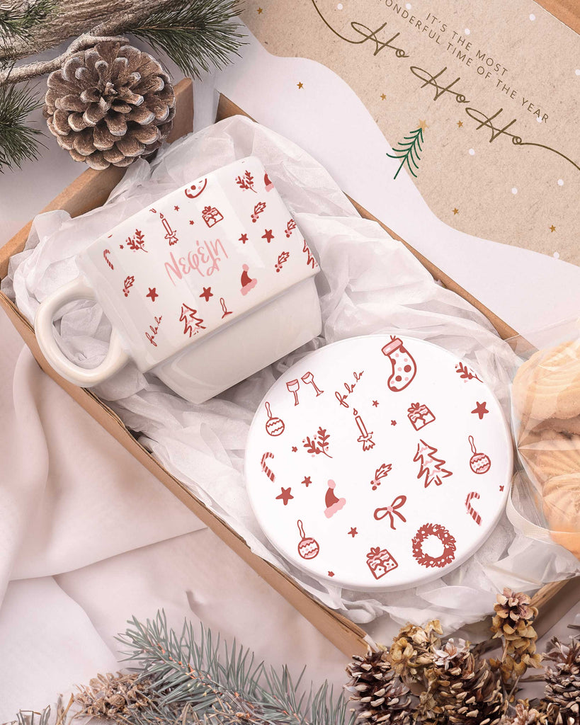 Christmas Pattern - Coffee Mug & Coaster Set - GOTShirts
