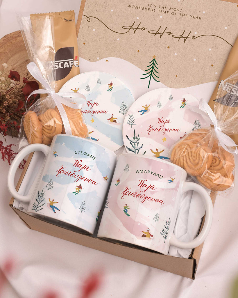 Snowboard - Ceramic Mug 11oz & Coaster Gift Box - GOTShirts