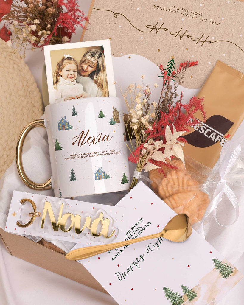 Christmas Pattern Godmother - Christmas Gold Gift Box - GOTShirts