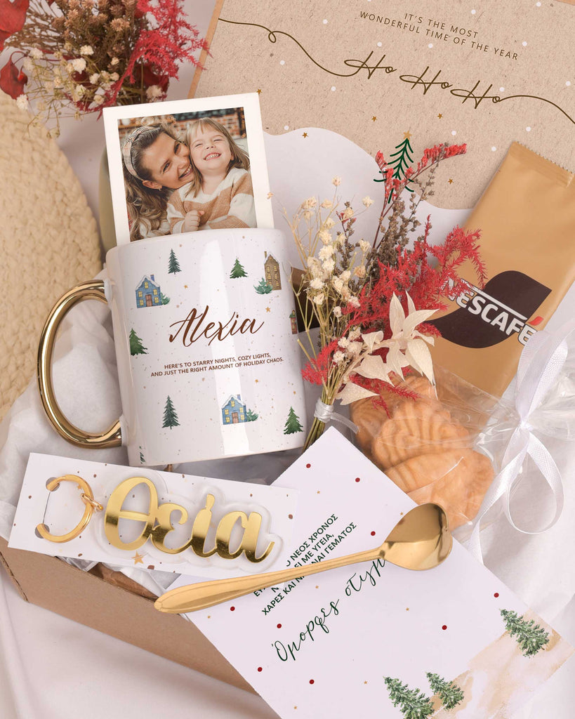 Christmas Pattern - Christmas Gold Gift Box - GOTShirts