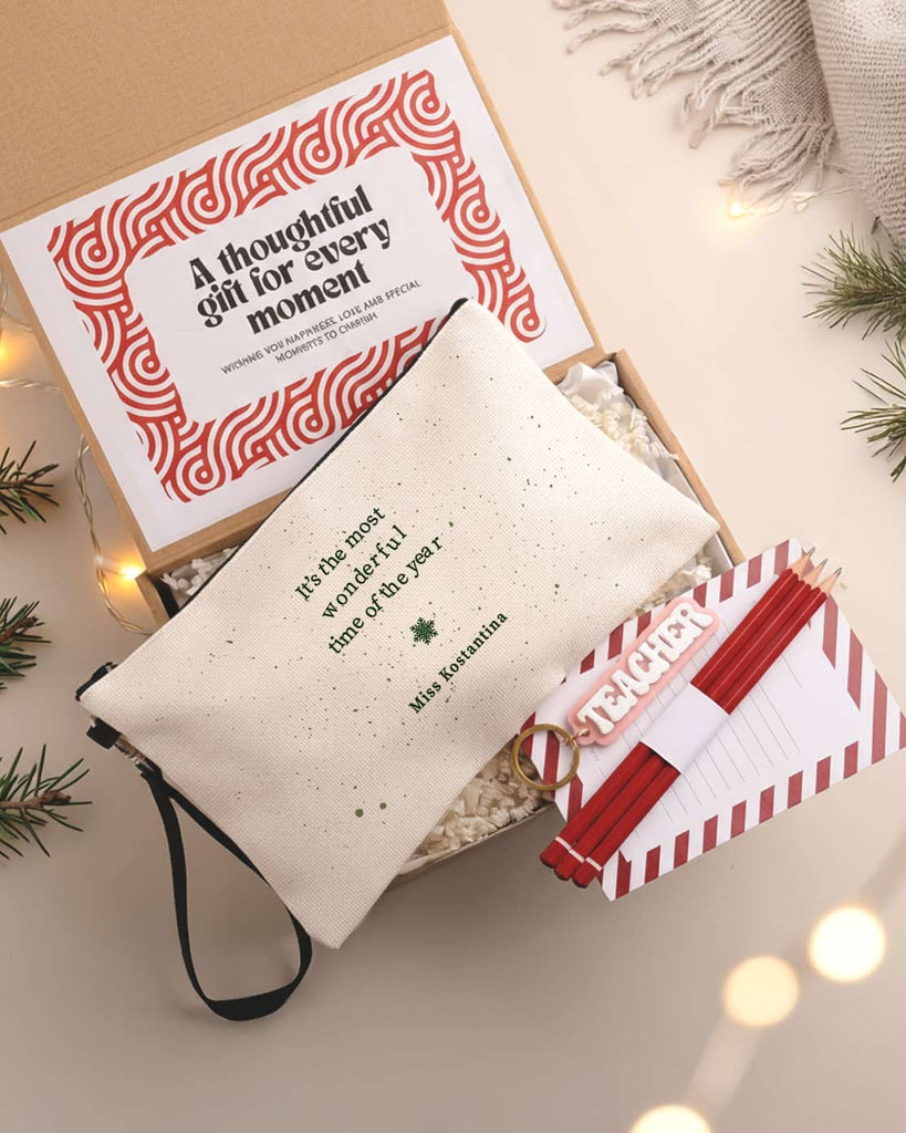 The Most Wonderful Time - Linen Pencil Case Gift Box - GOTShirts