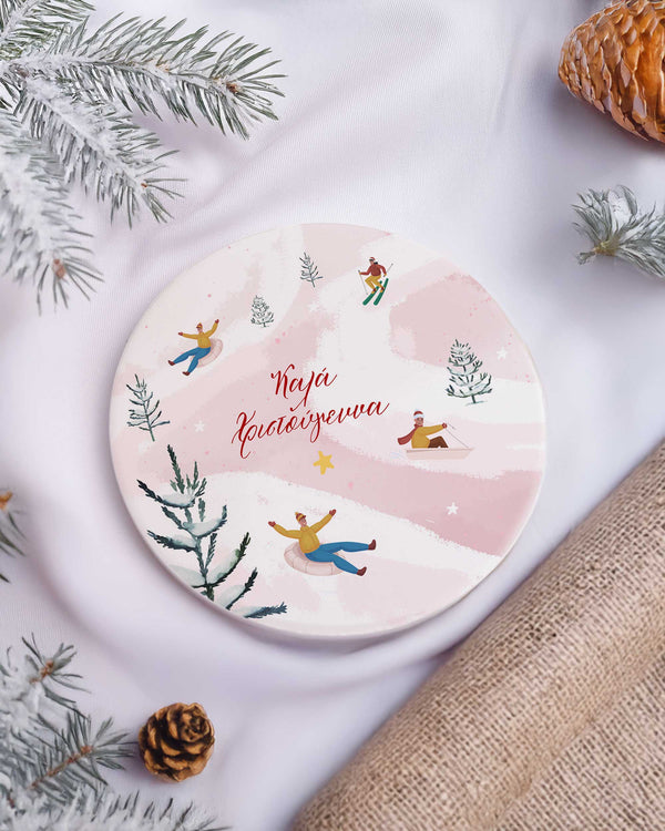 Pink Snowboard - Ceramic Mug 11oz & Coaster Gift Box - GOTShirts