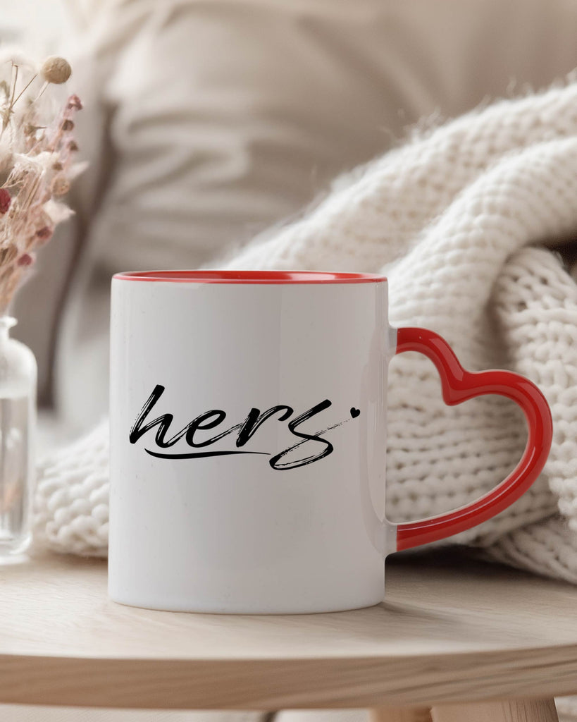 Hers - Heart Handle Mug - GOTShirts