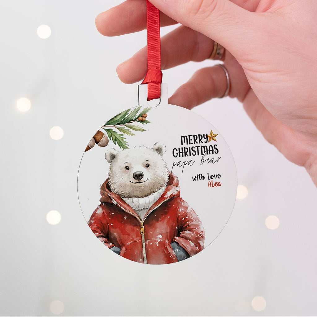 Papa Bear - Wooden Ornament - GOTShirts