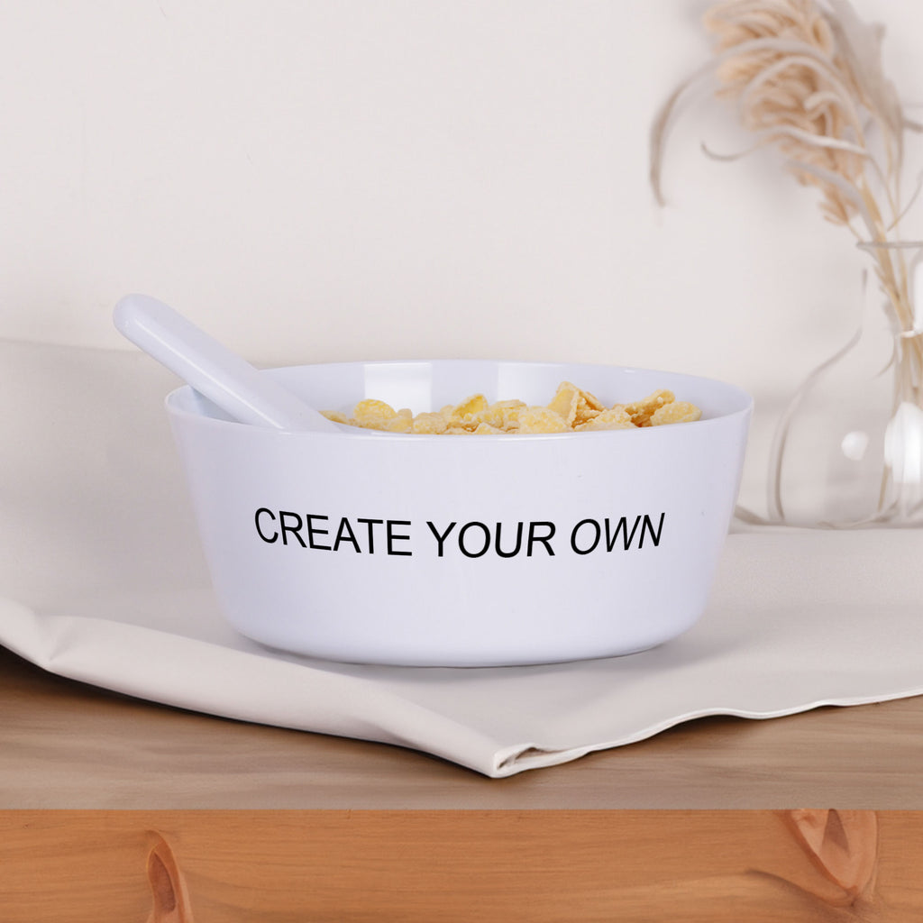 Personalized Plastic Bowl - Create Your Own