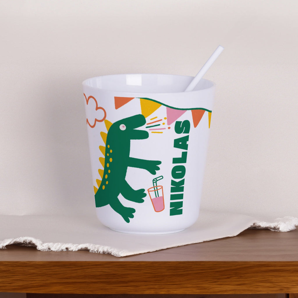 Plastic Kids Mug - Dinosaur - GOTShirts