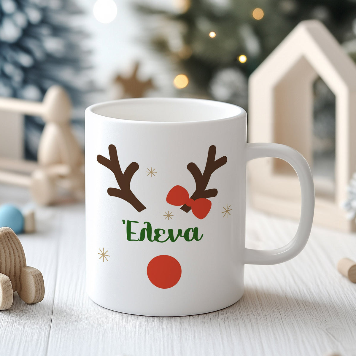 Reindeer Girl - Kids Plastic Mug 330ml - GOTShirts