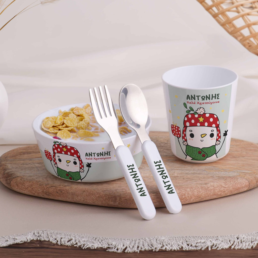 Little Treasures Mealtime Set - Snowman - GOTShirts