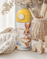 Spring Bunny - Double Wall Colored Water Bottle - GOTShirts