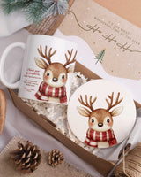 Dear Godmother Merry Christmas - Ceramic Mug 11oz & Coaster Gift Box - GOTShirts