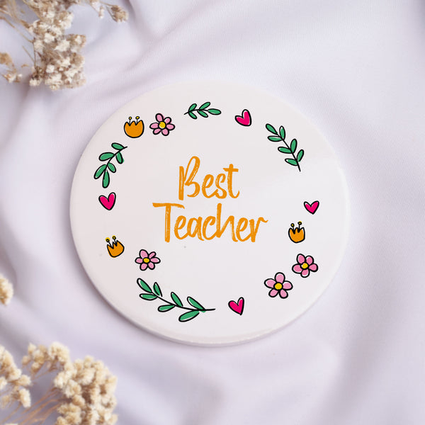 Best Teacher GIRL - Ceramic Mug 11oz & Coaster Gift Box - GOTShirts