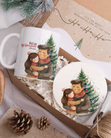 Godfather And Girl - Ceramic Mug 11oz & Coaster Gift Box - GOTShirts