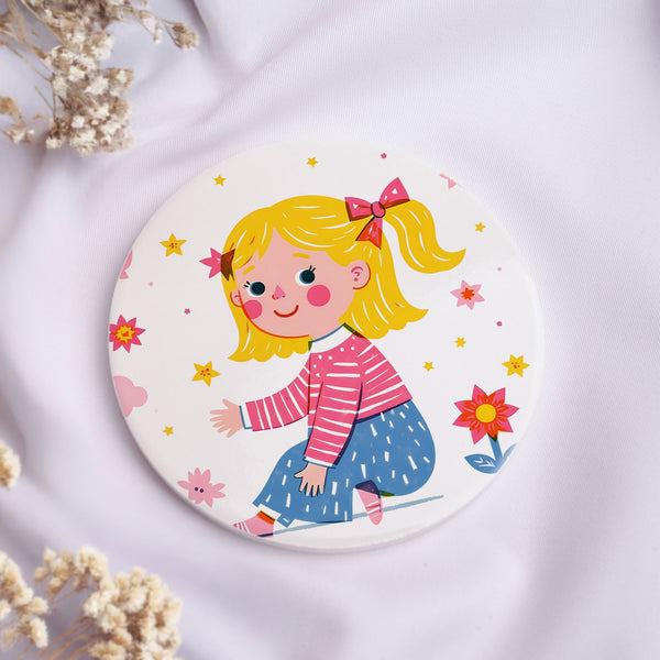 Cute Blond Teacher - Ceramic Mug 11oz & Coaster Gift Box - GOTShirts