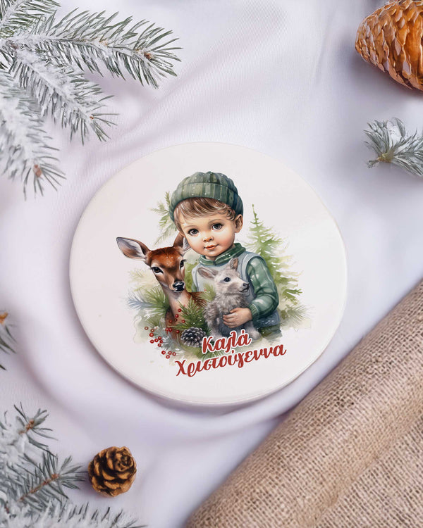 Best Grandma Boy - Ceramic Mug 11oz & Coaster Gift Box - GOTShirts