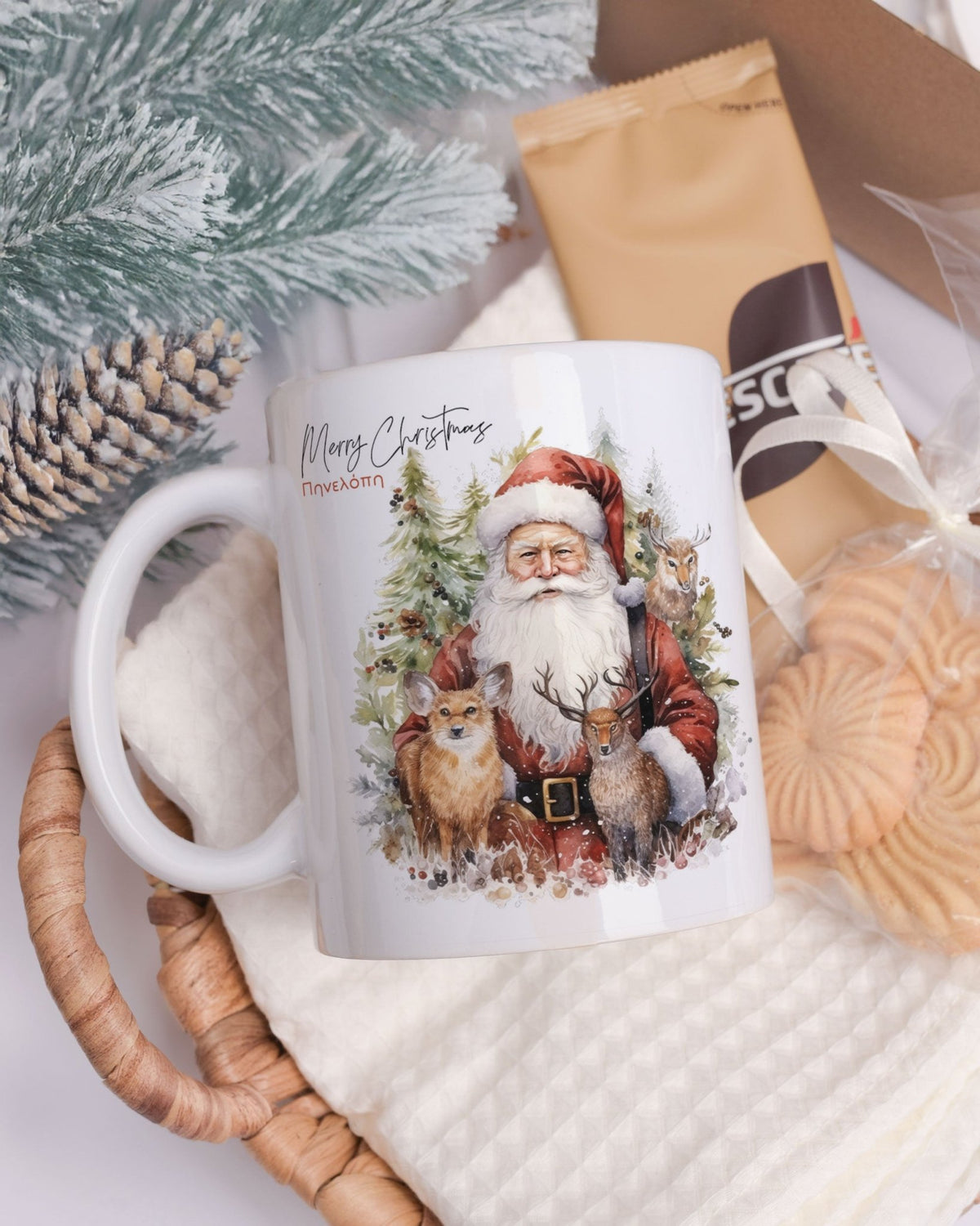 Santa Claus - Ceramic Mug 11oz & Coaster Gift Box - GOTShirts