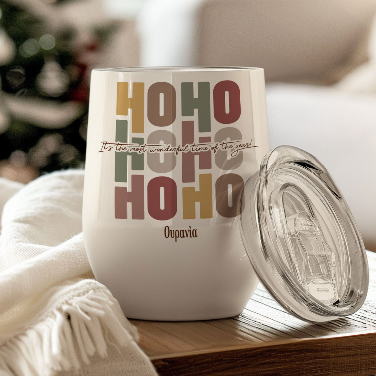 Hohoho - Stainless Steel White Mug - GOTShirts