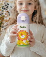 Little Lion - Double Wall Colored Water Bottle - GOTShirts