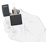 Classic Zippo® Black Matte Lighter (Engraved) - GOTShirts