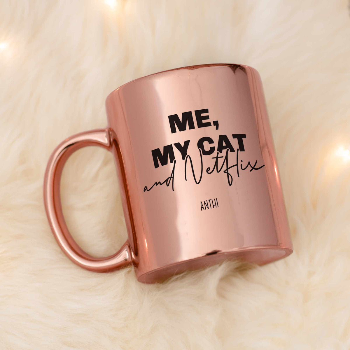 Me My Cat And Netflix - Mirror Mug