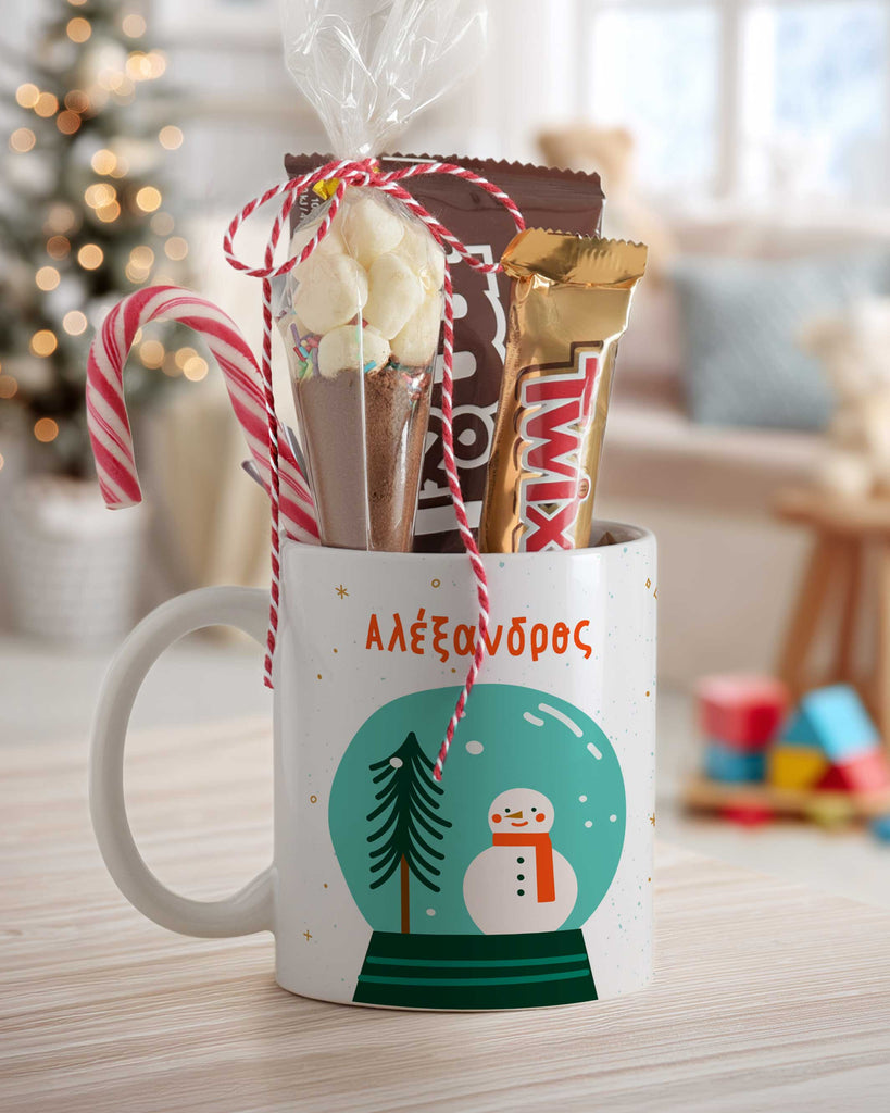 Christmas Snowball - Ceramic Mug Hot Chocolate Gift Set - GOTShirts