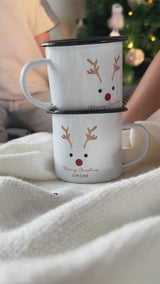 Blue Bunny - Christmas S/Steel Enamel Mug